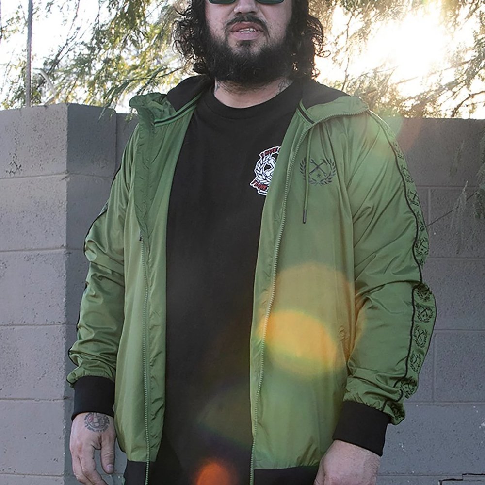 Dixxon Flannel WATERFRONT WINDBREAKER OD Green Hooded Jacket Men’s Size M - Picture 3 of 9